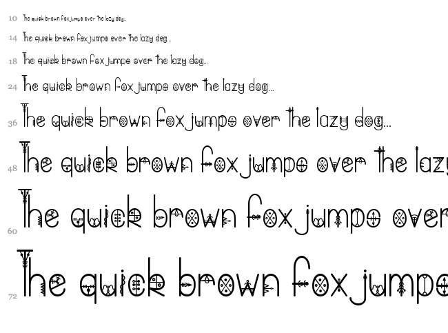 Bring me That Glyph font waterfall